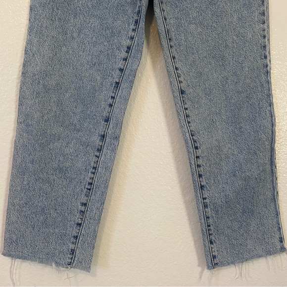 📍 PacSun Light Blue High Rise Straight Leg Jeans Women’s Size 27 - Picture 5 of 7